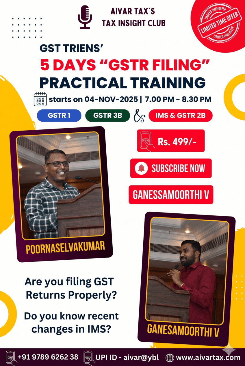 “GSTR FILING” Practical Training
